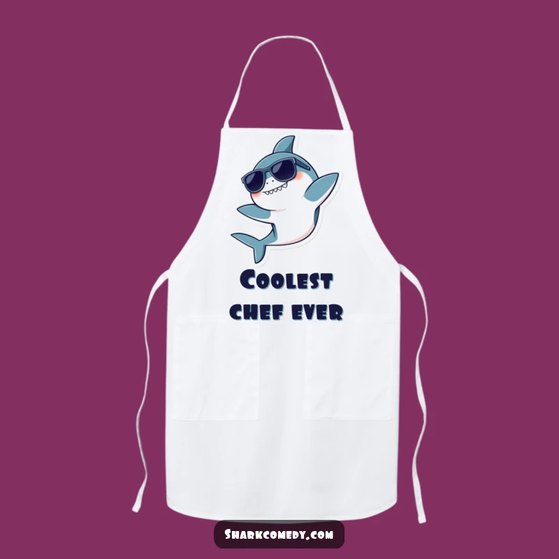Funny Kawaii Shark Apron: Cool Kitchen Style, Perfect Cook Funny Gift!