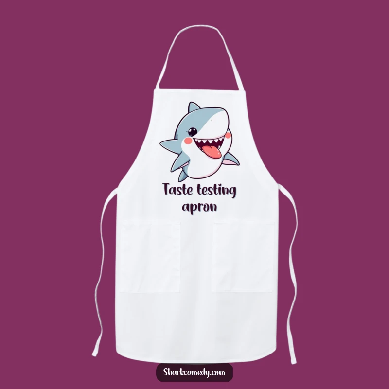 Funny Kawaii Shark Tongue Out Apron, Kitchen Fun, Perfect Funny Gift