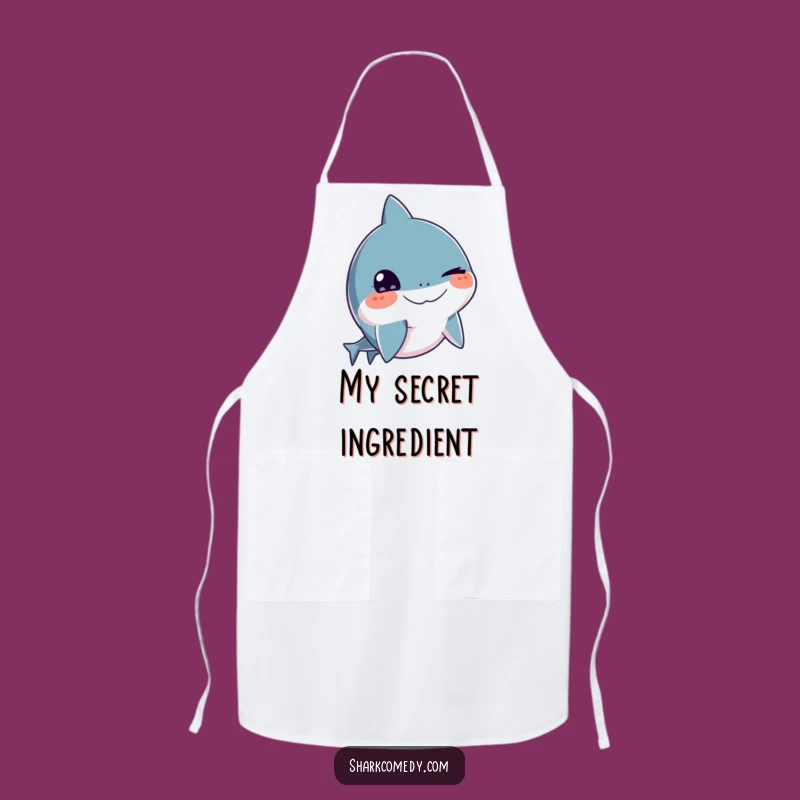 Funny Winking Shark Apron - Cheeky Kitchen Accessory for Cooking Fun Gift