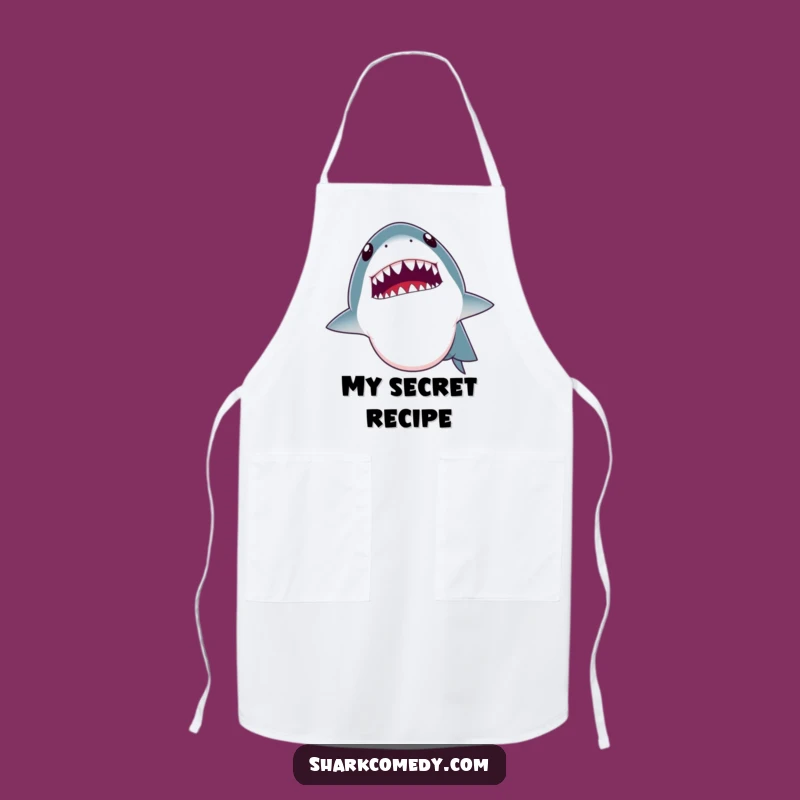 Funny Shark Joke Mouth Tiny Teeth Apron A Kitchen Gag Gift