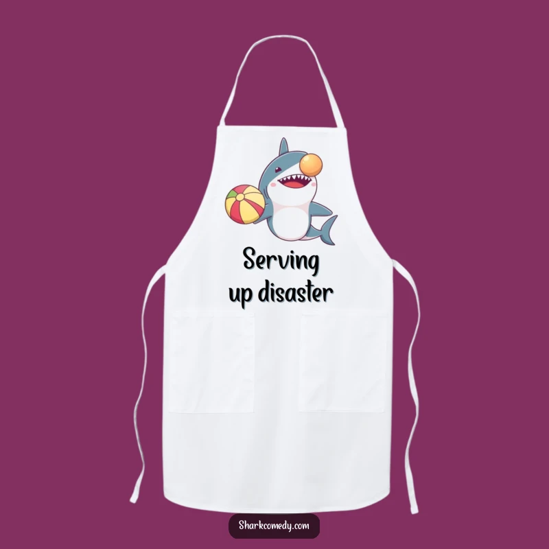 Funny Shark Tiny Arms Beach Ball Balance Apron A Kitchen Gift