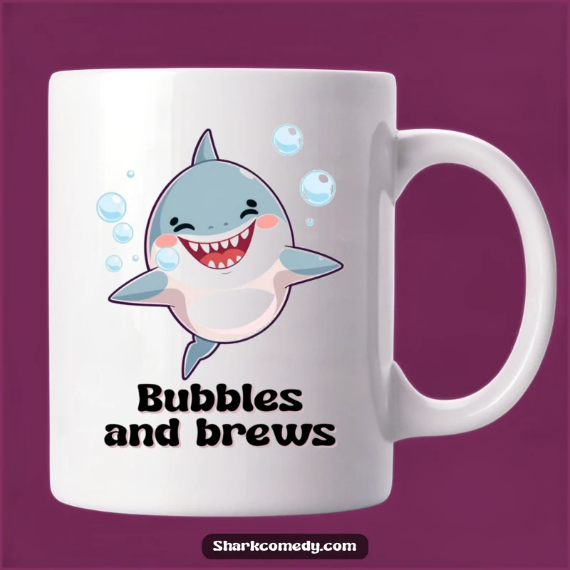 Funny Shark Bubbles Mug - Joyful Ocean Lover Gift!