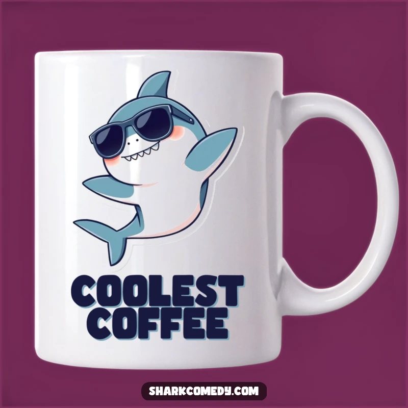 Funny Kawaii Shark Mug: Cool Flip Vibes, Perfect Stylish Funny Gift!