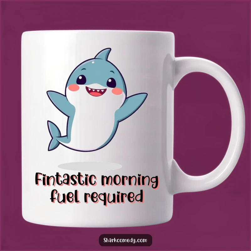 Funny Kawaii Shark Dancing Mug: A Hilarious Gift for Ocean Lovers