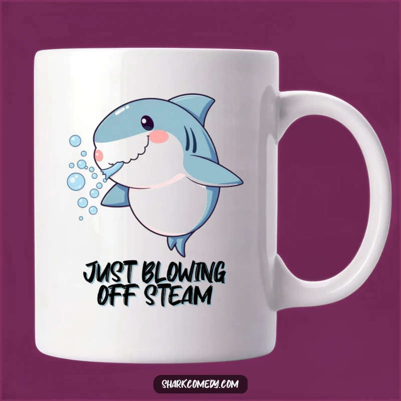 Funny Shark Bubbles Mug - Adorable Underwater Creature Gift for Ocean Lovers