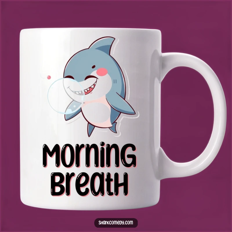 Funny Winking Shark Bubble Mug: Whimsical & Hilarious Gift