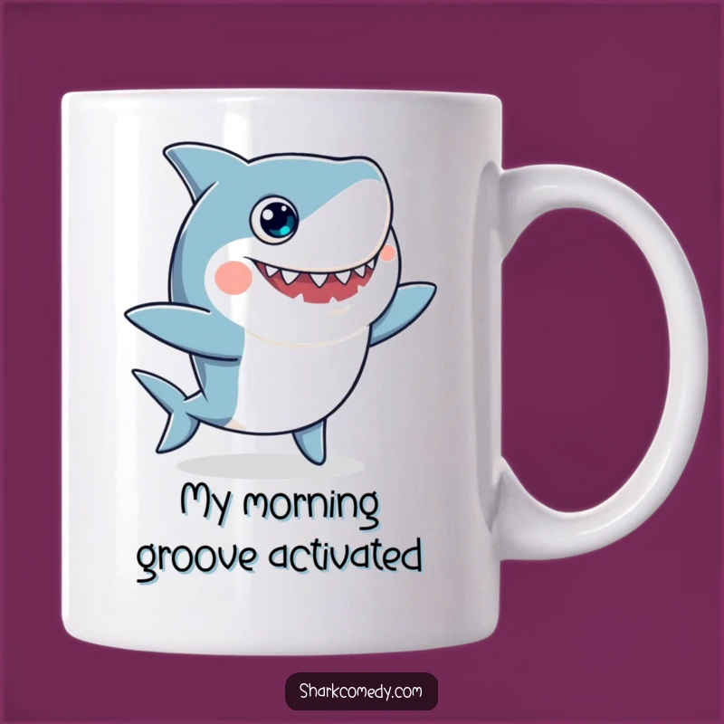 Funny Googly-Eyed Shark Dance Mug: Hilarious Gift for Shark Lovers!