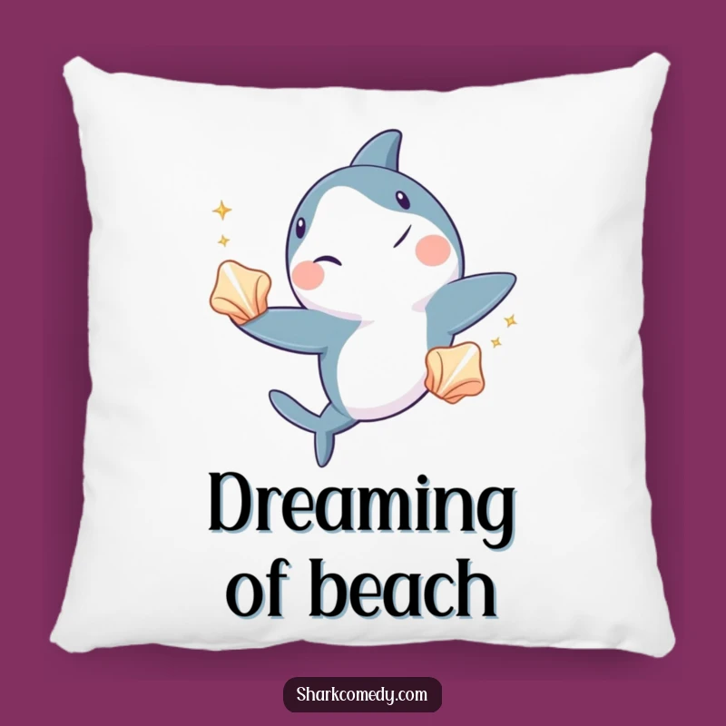Funny Shark Juggling Pillow - Winking Comfort, Ocean Performer