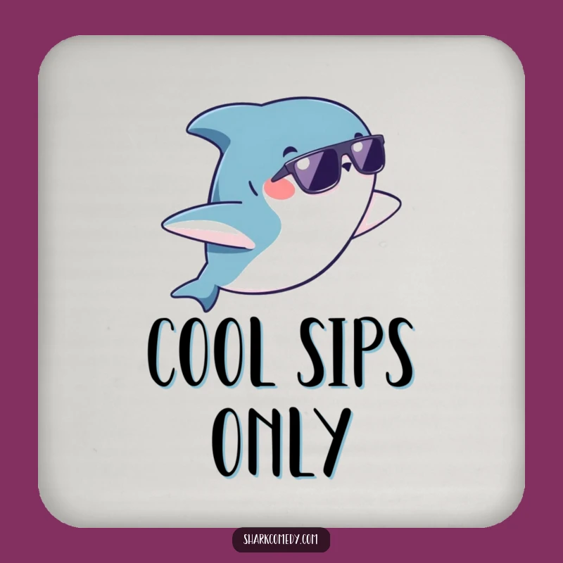 Funny Kawaii Shark Coasters: Cool Sunglass Flip Protection, Save Your Surfaces