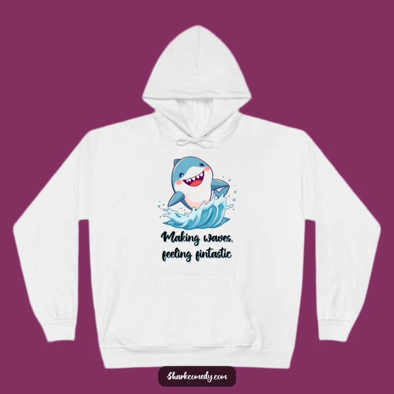 Cozy Funny Kawaii Shark Hoodie: Warm & Hilarious Ocean Dweller Apparel