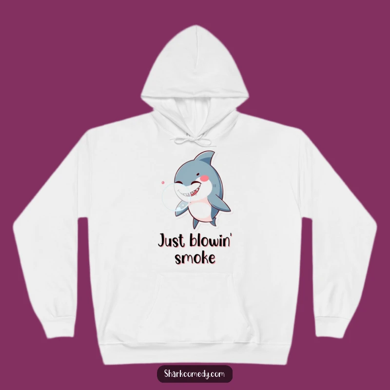 Cozy Funny Winking Shark Hoodie: Warmth with a Playful Wink