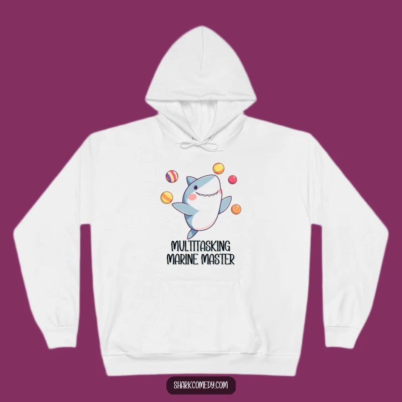 Funny Juggling Shark Hoodie: Stay Cozy with Hilarious Talents