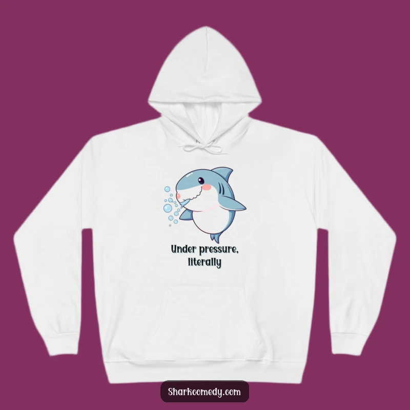 Funny Shark Bubbles Hoodie - Cozy & Playful Underwater Creature Sweatshirt Gift