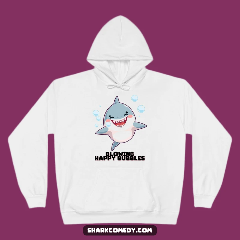 Funny Shark Bubbles Hoodie - Cozy Up with Ocean Joy!