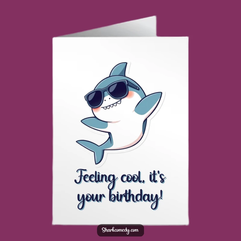 Free Printable Birthday Card: Cool Shark Flip, Funny Downloadable Gift!