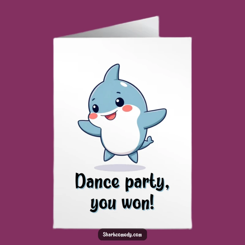 Free Printable Shark Congrats Card - Silly Dance Downloadable Gift