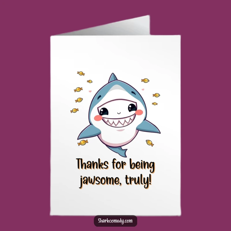 Free Printable Thank You Card: Juggling Shark Thanks, A Funny Downloadable Gift!