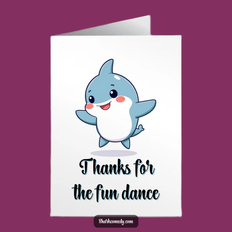 Free Printable Thank You Shark Card - Silly Dance Downloadable Gift