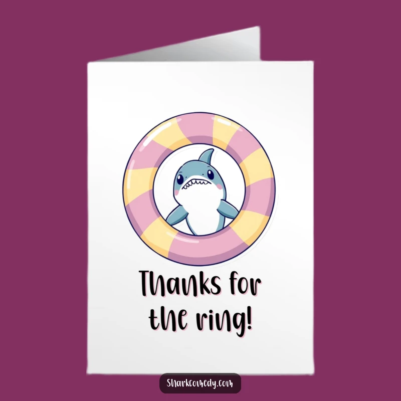 Free Printable Thank You Card: Shark's Peek-a-Boo Thanks, Funniest Downloadable