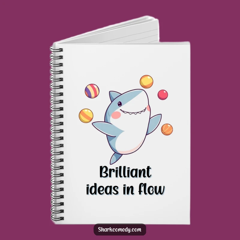 Funny Juggling Shark Notebook: Jot Down Ideas with Hilarious Skill