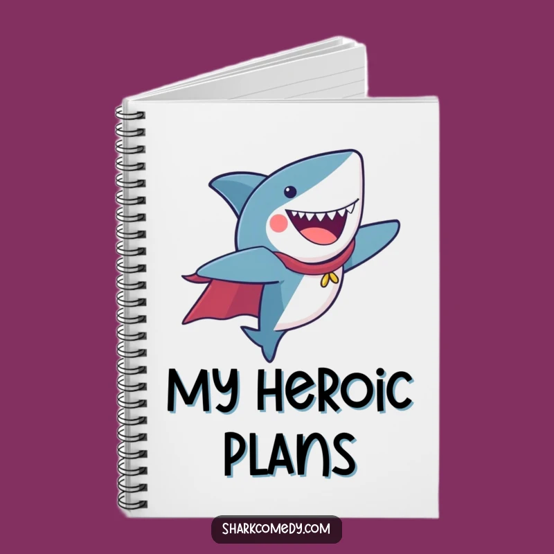 Funny Flying Shark Notebook - Jot Down Your Super Ideas!