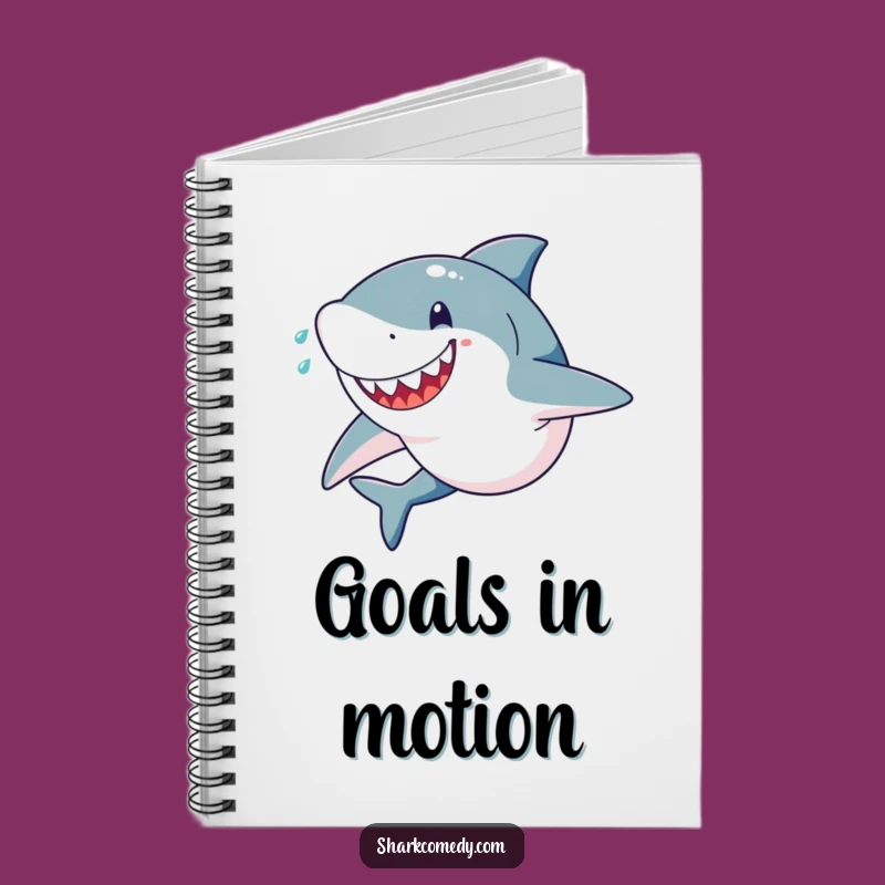 Funny Shark Sprint Notebook: Capture Your Goals with Determined Speed
