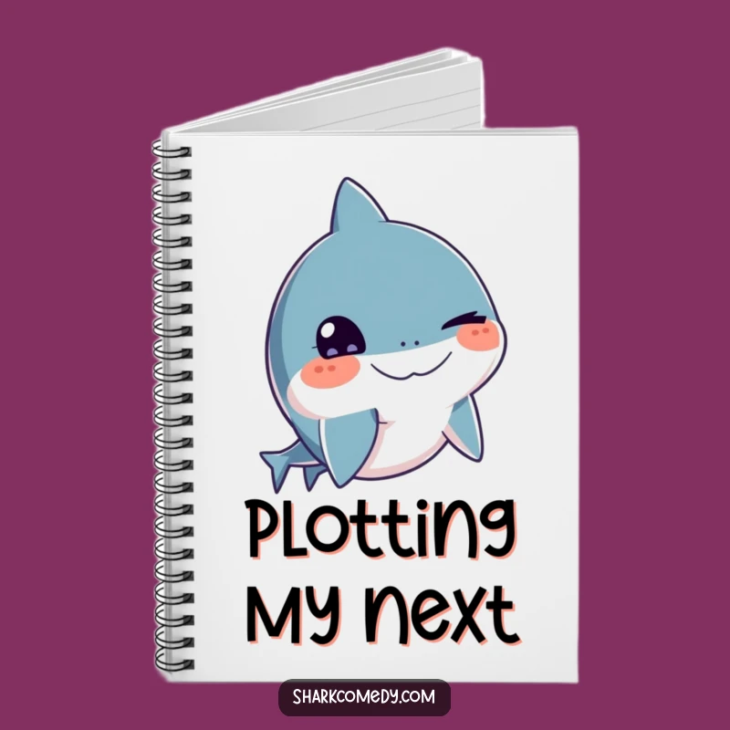 Funny Winking Shark Notebook - Cheeky Journal for Notes & Ideas Gift