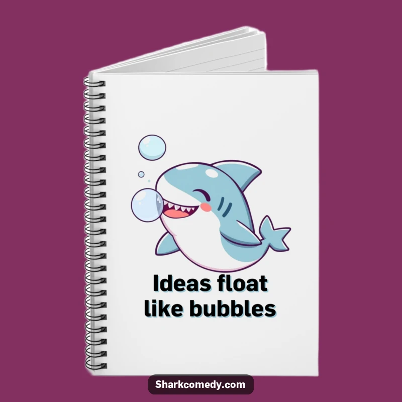 Funny Kawaii Shark Notebook: Jot Down Ideas with Hilarious Bubble Fun