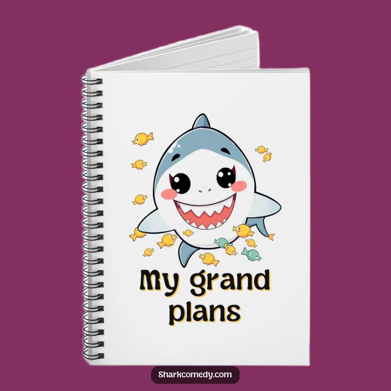 Funny Kawaii Shark Juggling Notebook: Ideas in Motion, Perfect Gift for Creative Minds