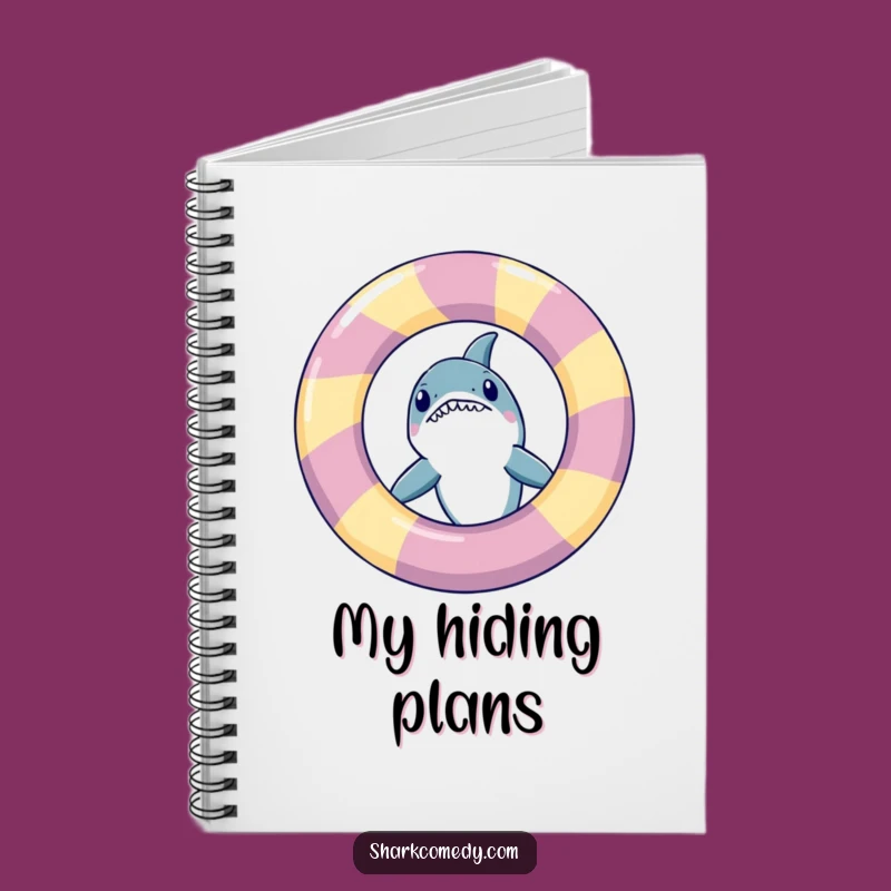 Funny Peeking Shark Notebook: Jot Down Ideas with Playful Surprise