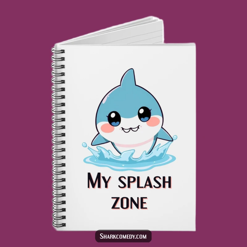 Funny Kawaii Shark Notebook - Big Eyes, Jot Down Laughs, Perfect Hilarious Gift