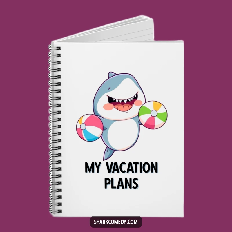 Funny Juggling Shark Notebook: Jot Down Ideas with Ocean Flair