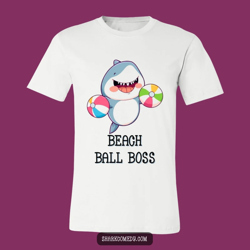 Funny Juggling Shark T-Shirt: Beach Party Ready & Hilarious