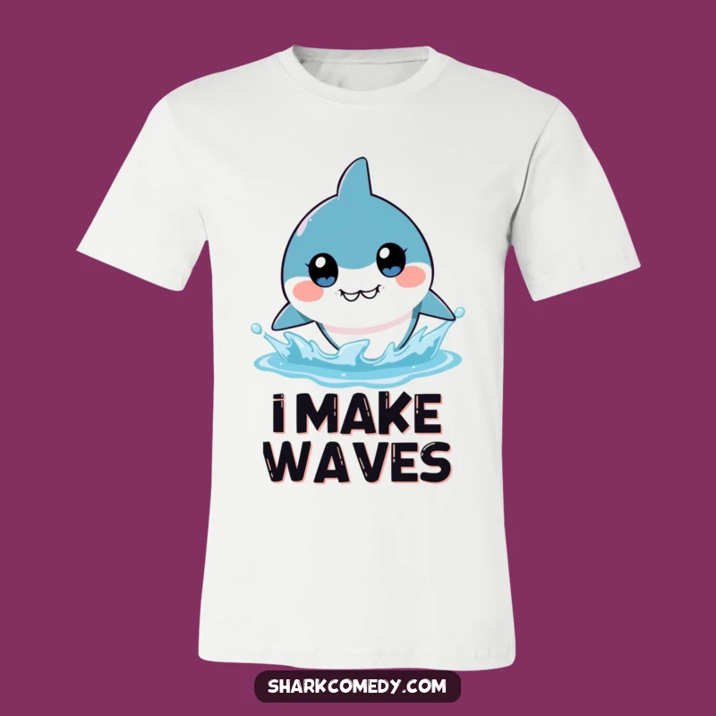 Funny Kawaii Shark T-Shirt - Big Eyes, Big Laughs, Perfect Funny Gift for All