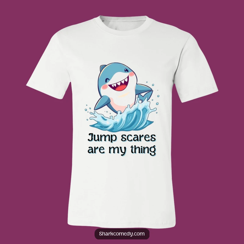 Funny Kawaii Shark Leaping Tee: Awesome & Hilarious Ocean-Themed Apparel