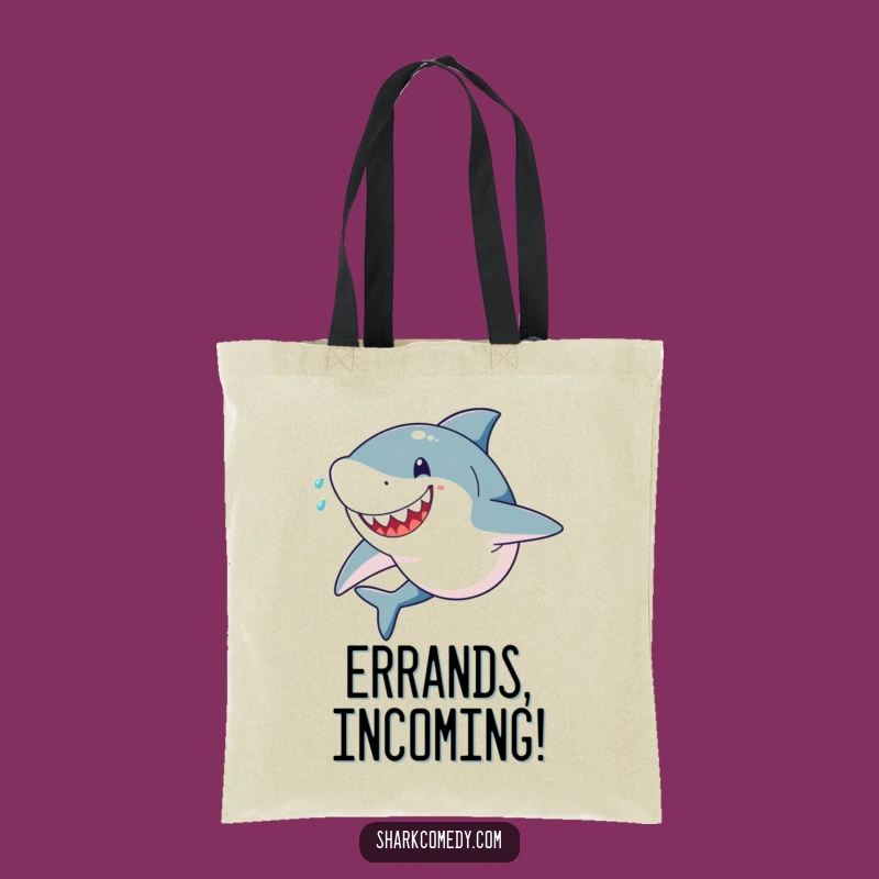 Funny Shark Sprint Tote Bag: Carry Your Ambition with Determined Style