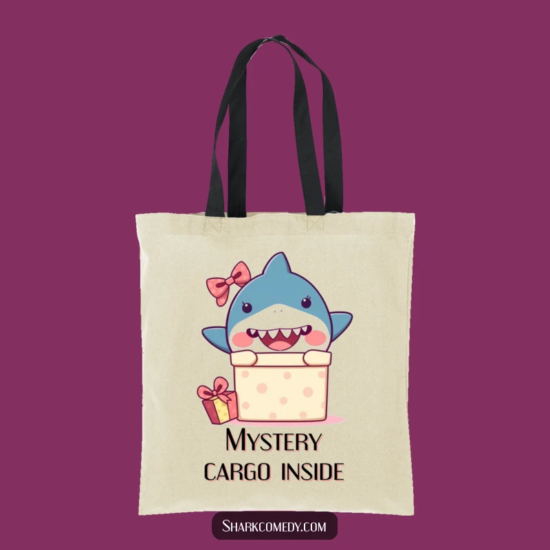 Funny Surprise Shark Tote Bag - Carry Your Joy, A Hilarious Gift for Shoppers