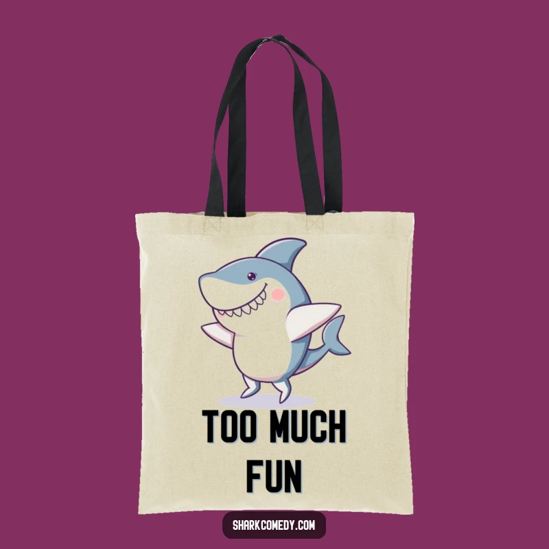 Funny Shark Tote Bag: Carry Your Essentials with Clumsy Charisma
